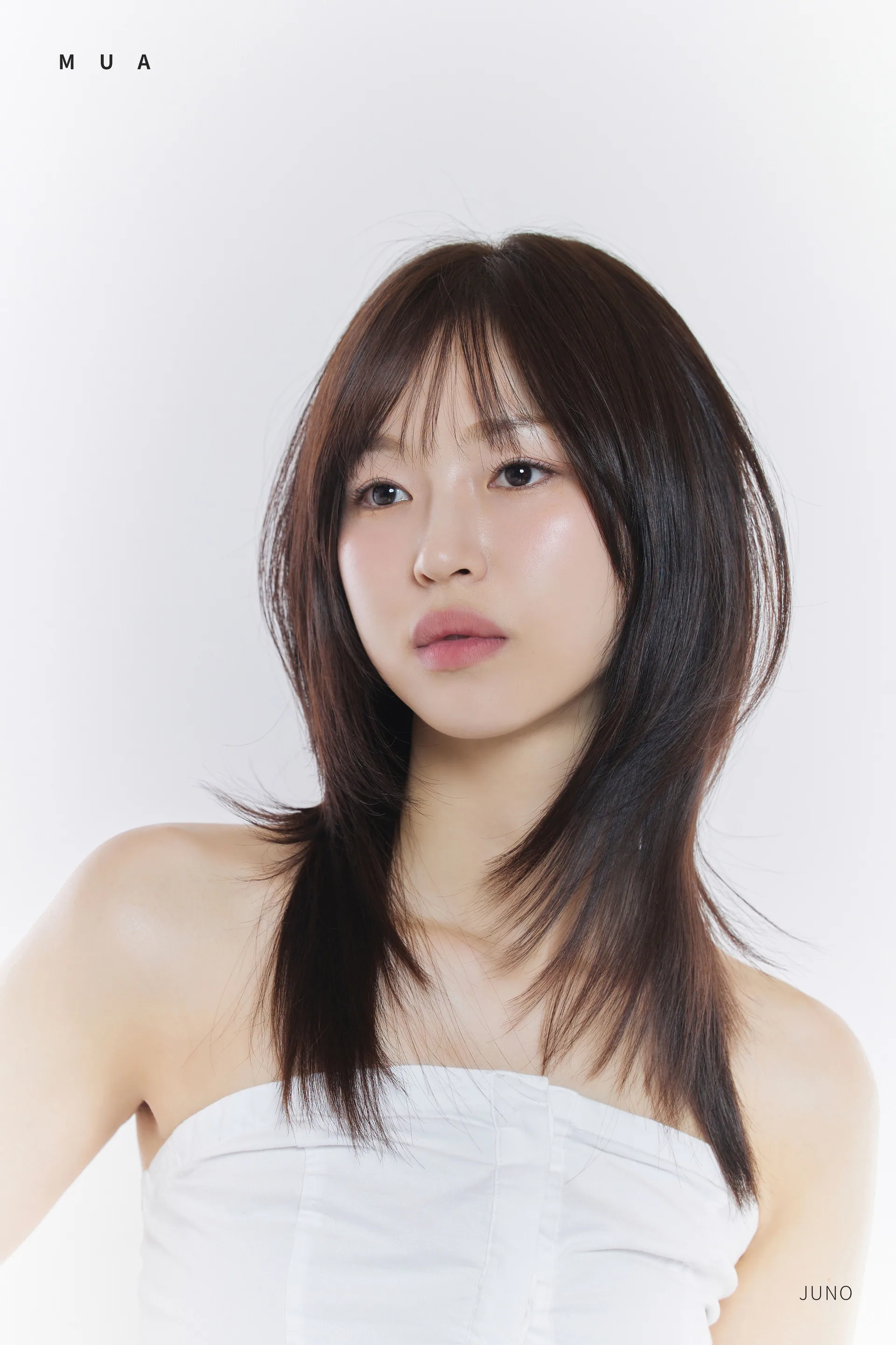 Juno editorial MUA — see-through bangs